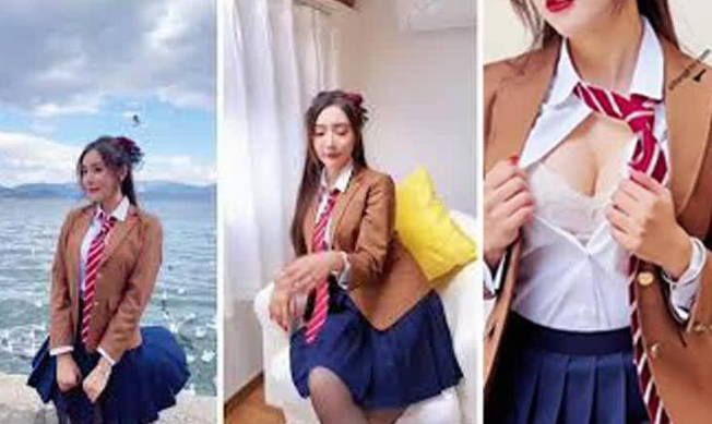 【极品女神超级核弹】秀人顶级女神私拍制服麻衣制服K制服套装无限诱惑超性感美乳诱惑 海报