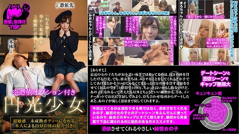 憑依オプション付き 円光少女「ねえおじさん。今から私の体を3時間だけ貸したげるね。」 海报